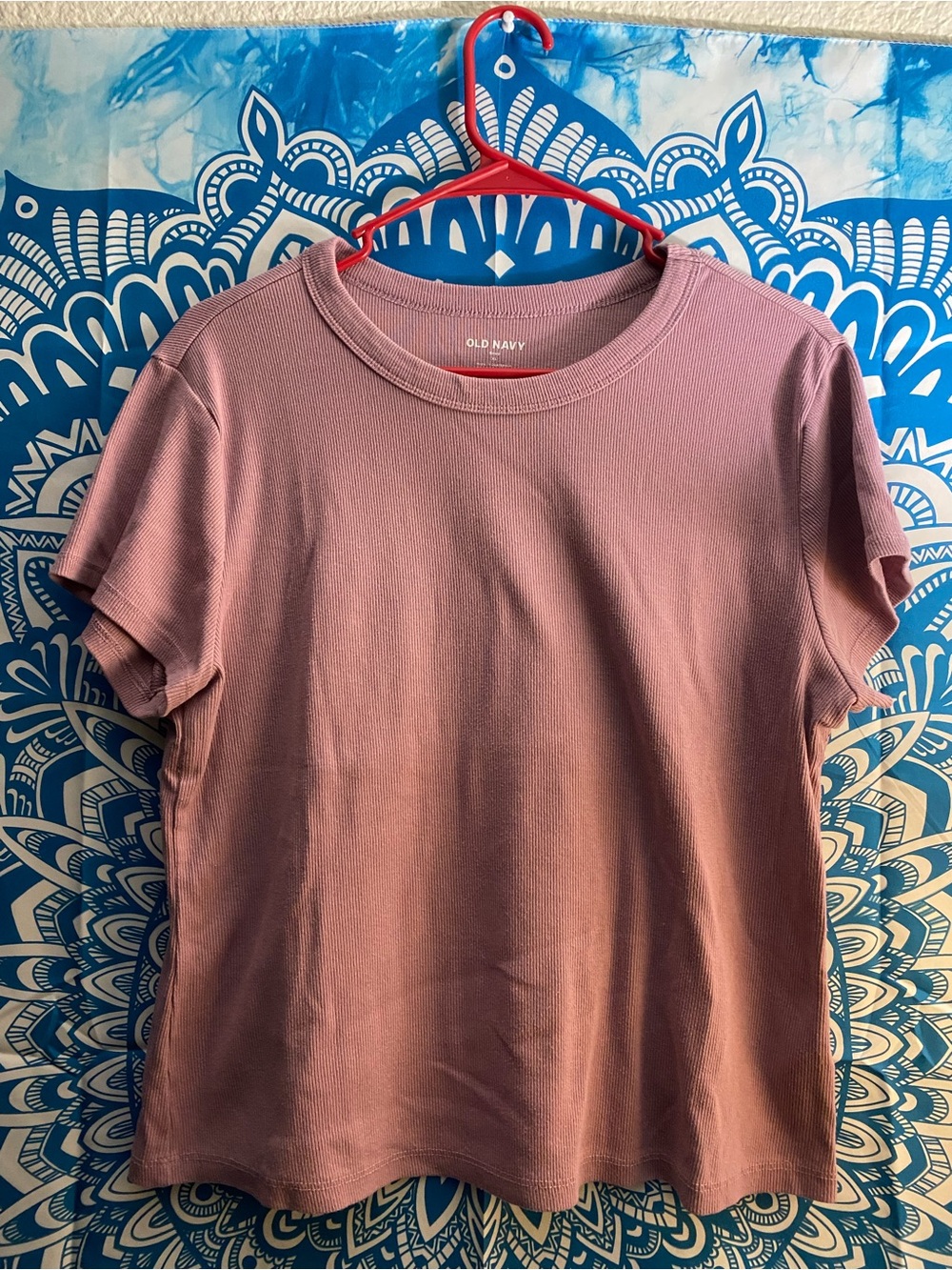 Old Navy Women's Dusty Mauve Crewneck Short Sleeve Tee